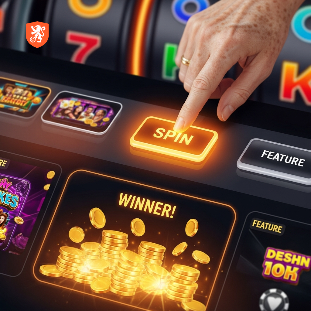 Speler wint op een video slot